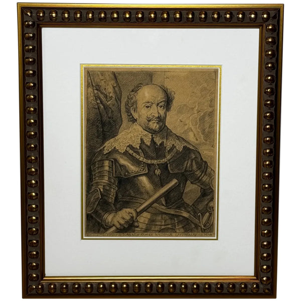Nobility in Graphite — John VIII, Count of Nassau, in Ceremonial Armor After Van Dyck)