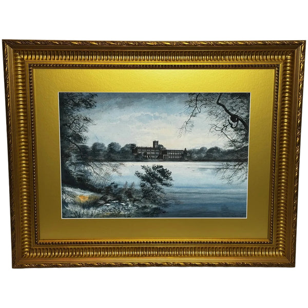 Historic Painting C1912 The Vanished Palace: Trentham Hall, Staffordshire Seat Duke of Sutherland