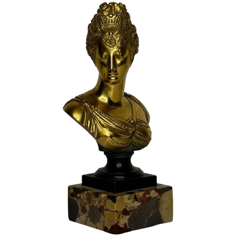 Belle Époque Bronze Bust of Marie Antoinette –Parisian Workshop c.1880