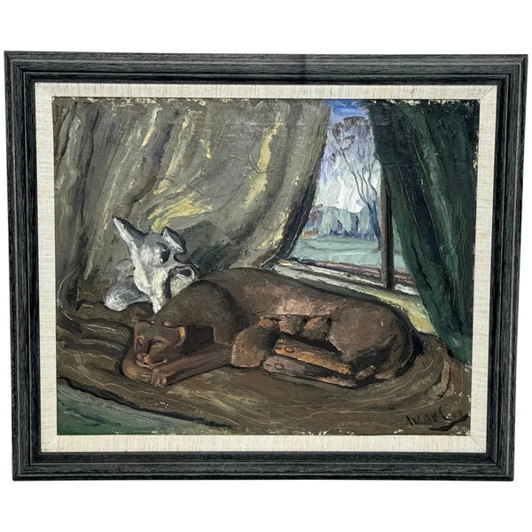 🐈 Scottish Modernist Painting 🐈 Spring 1947 A Postwar Meditation by William McCance