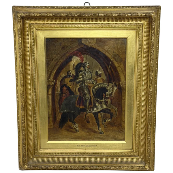 Oil Painting The Procession Beneath the Cloister Circle of Sir John Gilbert RA