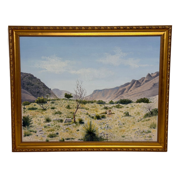 Chisum Trail, New Mexico, U.S.A. Original Signed Oil Landscape American Western