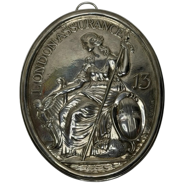Georgian Sterling Silver Britannia Plaque for the London Assurance Corporation C1801