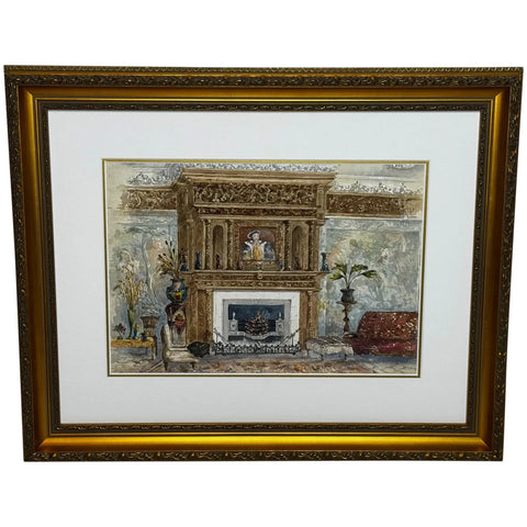 Masterpiece The Long Gallery Chimneypiece, Westwood House, Worcestershire C1891 In The Manner Of John Chessell Buckler