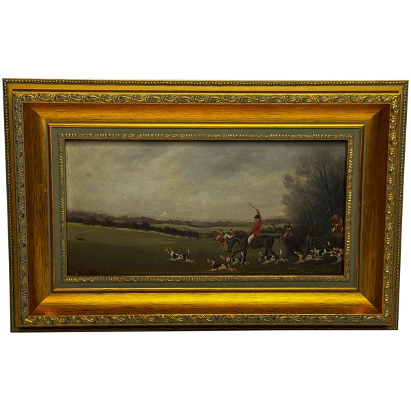View Halloo The Berkeley Hunt – A Victorian Sporting Oil c1880