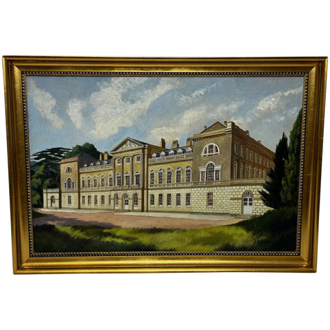 Historic Painting Duke Of Bedford’s Main Estate Woburn Abbey In Bedfordshire