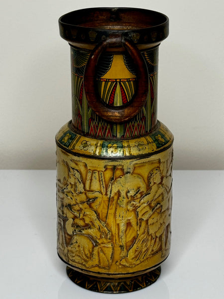 Antique British Biscuit Tin Egyptian Vase Discovery Tomb King Tutankhamun - Cheshire Antiques Consultant Ltd