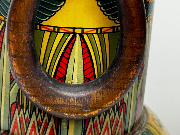 Antique British Biscuit Tin Egyptian Vase Discovery Tomb King Tutankhamun - Cheshire Antiques Consultant Ltd