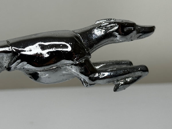 Art Deco Louis Lejeune Chrome Plated Greyhound Of The Road Classic Mascot Sculpture - Cheshire Antiques Consultant Ltd
