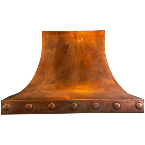 British After The Georgian Curved Copper Fireplace Hollow Hood Canopy Wall Mount - Cheshire Antiques Consultant Ltd