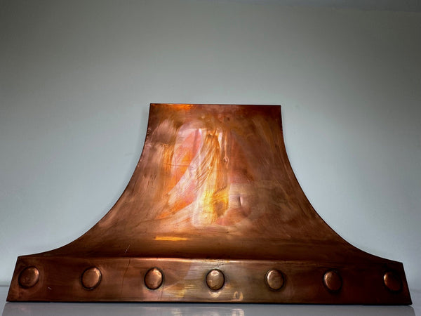 British After The Georgian Curved Copper Fireplace Hollow Hood Canopy Wall Mount - Cheshire Antiques Consultant Ltd