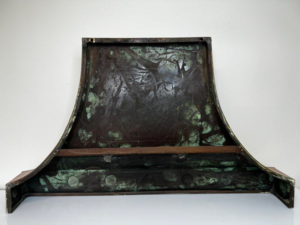 British After The Georgian Curved Copper Fireplace Hollow Hood Canopy Wall Mount - Cheshire Antiques Consultant Ltd