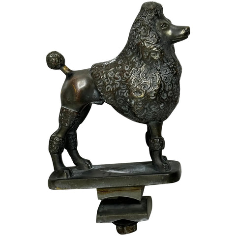 British Art Deco Cute Poodle Dog Animal Classic Car Mascot Sculpture - Cheshire Antiques Consultant Ltd