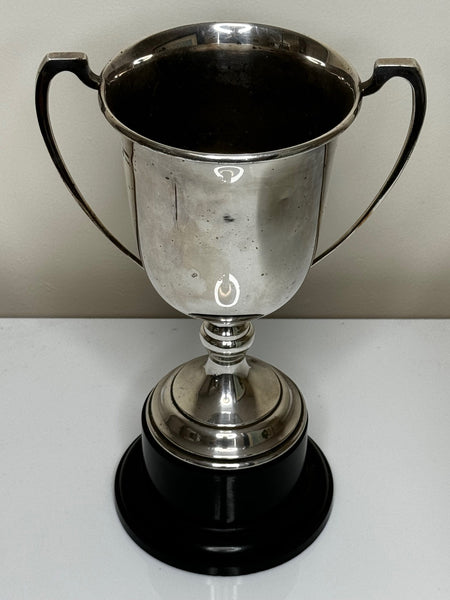 British Silver Plate Round Sporting Pigeon Thurso 1st Racing Trophy Winners Cup - Cheshire Antiques Consultant Ltd