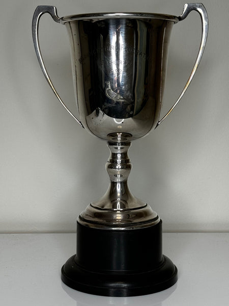 British Silver Plate Round Sporting Pigeon Thurso 1st Racing Trophy Winners Cup - Cheshire Antiques Consultant Ltd