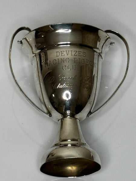 British Silver Plate Wiltshire Devizes Racing Pigeon Club Trophy Cup - Cheshire Antiques Consultant Ltd