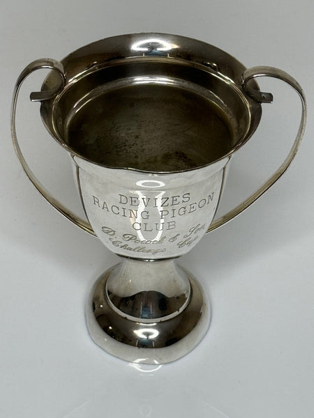 British Silver Plate Wiltshire Devizes Racing Pigeon Club Trophy Cup - Cheshire Antiques Consultant Ltd