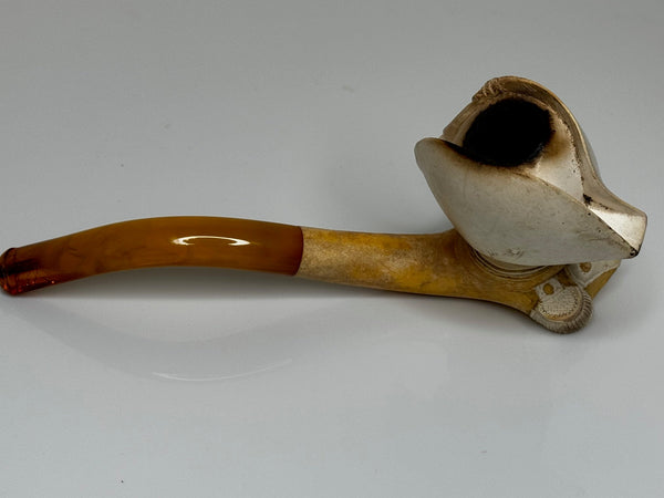 Carved Meerschaum Smoking Pipe The Little Corporal Napoleon Bonaparte Sculpture - Cheshire Antiques Consultant Ltd