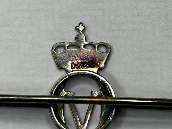 David - Anderson Silver & Enamel Royal Presentation Bar Crown Brooch - Cheshire Antiques Consultant Ltd