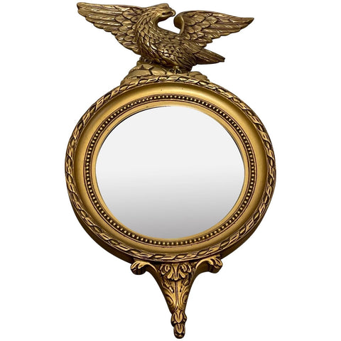 Rare E Gomme Gilt Eagle Convex Wall Mirror – English Mid-Century Design c1950s
