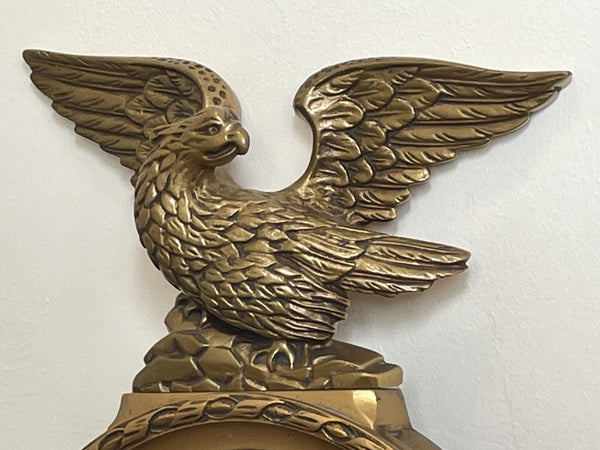 Rare E Gomme Gilt Eagle Convex Wall Mirror – English Mid-Century Design c1950s