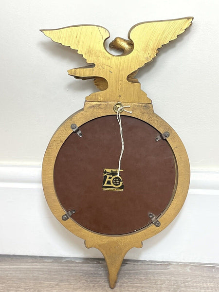 Rare E Gomme Gilt Eagle Convex Wall Mirror – English Mid-Century Design c1950s
