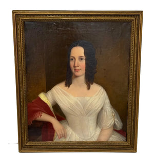 Georgian Oil Painting Portrait Lady Sara Losh 1785 - 1853 Architect & Designer - Cheshire Antiques Consultant LTD