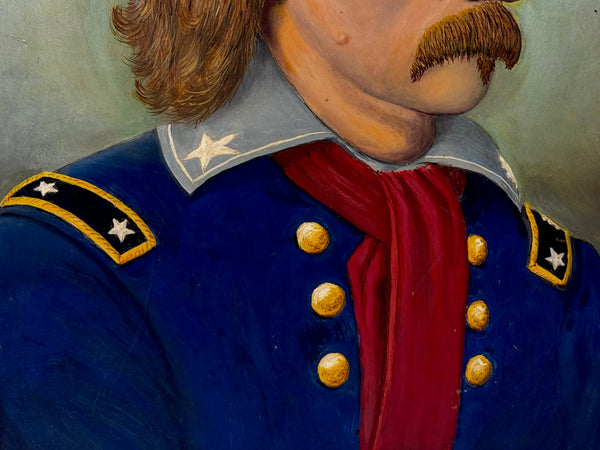 Historic Oil Painting Civil War General George Custer 1863 After Benjamin Brady - Cheshire Antiques Consultant Ltd