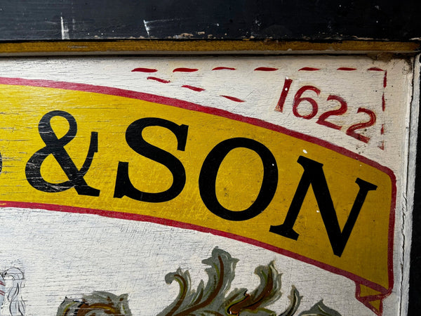 Large Equine Livery J Miles & Son Dorchester Hand Painted Shop Sign Master Saddlers - Cheshire Antiques Consultant Ltd