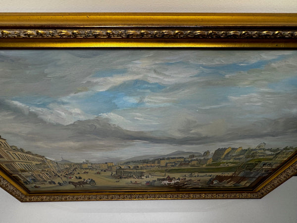 Large Oil Painting Edinburgh Building Of Royal Institution After Alexander Nasmyth - Cheshire Antiques Consultant Ltd