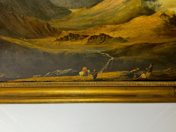Large Oil Painting Mount Snowdon North Wales Attributed Edward William 1781-1855 - Cheshire Antiques Consultant Ltd