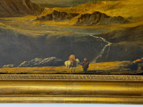 Large Oil Painting Mount Snowdon North Wales Attributed Edward William 1781-1855 - Cheshire Antiques Consultant Ltd