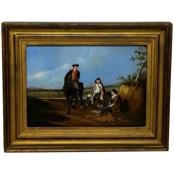 Military 19th Century Oil Painting Lieutenant General John Manners Marquess of Granby Up - Cheshire Antiques Consultant Ltd