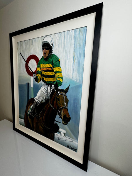 Oil Painting Grand National Winner No 6 Don't Push It 2010 Jockey A P McCoy Up - Cheshire Antiques Consultant Ltd