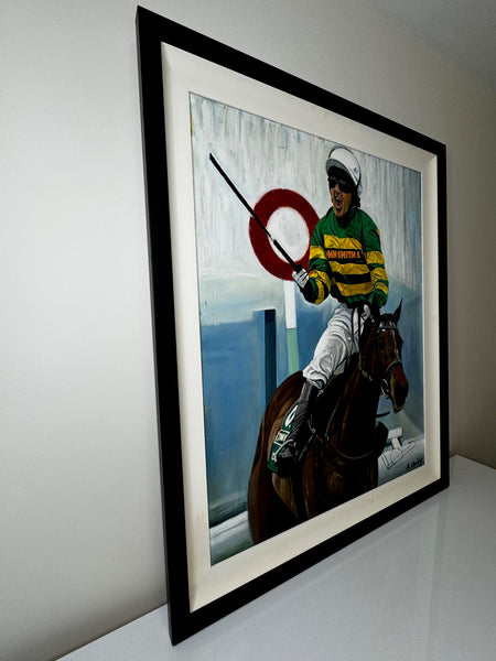 Oil Painting Grand National Winner No 6 Don't Push It 2010 Jockey A P McCoy Up - Cheshire Antiques Consultant Ltd