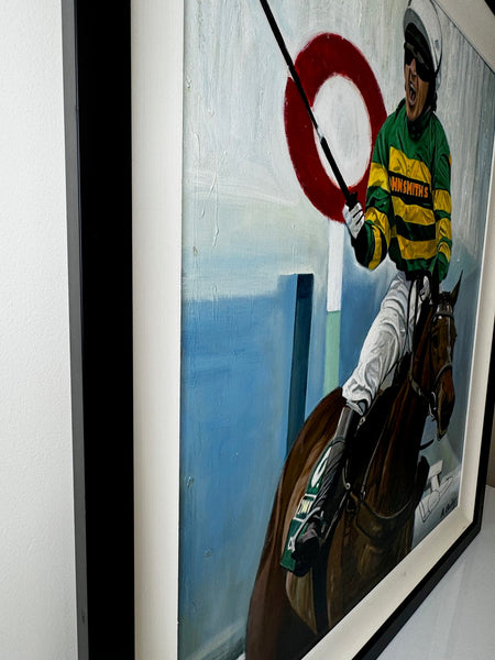 Oil Painting Grand National Winner No 6 Don't Push It 2010 Jockey A P McCoy Up - Cheshire Antiques Consultant Ltd