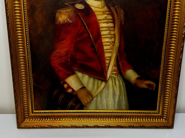 Oil Painting Napoleonic French Drummer Boy François Joseph Bara After Jacques - Louis David - Cheshire Antiques Consultant Ltd