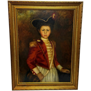 Oil Painting Napoleonic French Drummer Boy François Joseph Bara After Jacques - Louis David - Cheshire Antiques Consultant Ltd