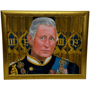 Oil Painting Royal Portrait Heir Apparent Prince Of Wales Now King Charles III - Cheshire Antiques Consultant Ltd