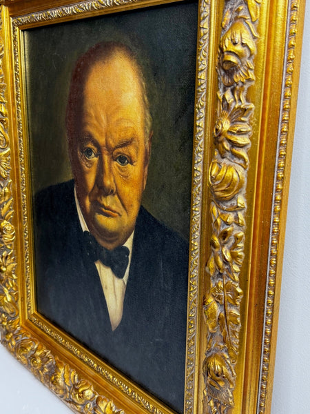 Oil Painting Winston Churchill Follower John Archibald Alexander Berrie C1940 - Cheshire Antiques Consultant Ltd