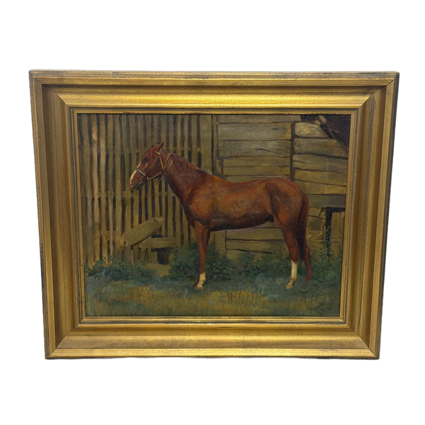 The Horse, British Modernist Equestrian Oil Painting Attributed to Lionel Ellis