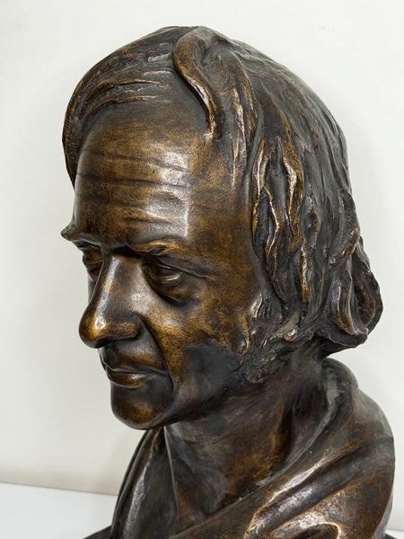 Scottish 19th Century Bronze Sculpture Bust of Thomas Guthrie Philanthropist - Cheshire Antiques Consultant Ltd