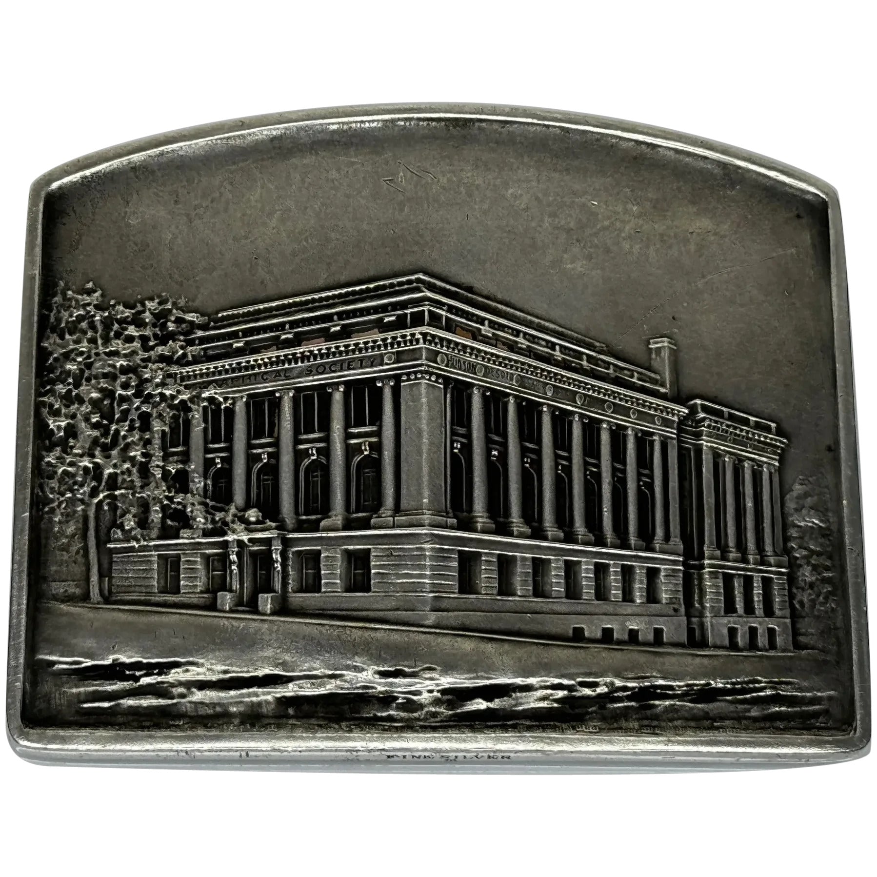 Sterling Silver Ingot American Geographic Society of New York C1912 - Cheshire Antiques Consultant Ltd