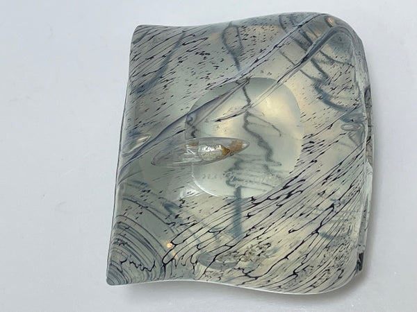 Decorative Glass Oude Horn Willem Heesen Signed Pillow Paperweight