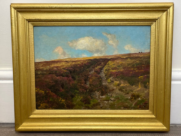 British Oil Painting Exmoor Landscape by Arthur Wardle 1860-1949 - Cheshire Antiques Consultant