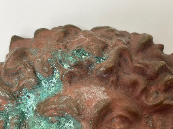 Miniature French 19th Century Bronze Medusa Female Head Plaque - Cheshire Antiques Consultant