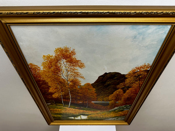 Oil Painting Landscape Scotland Autumn Trossachs Glen Highlands - Cheshire Antiques Consultant